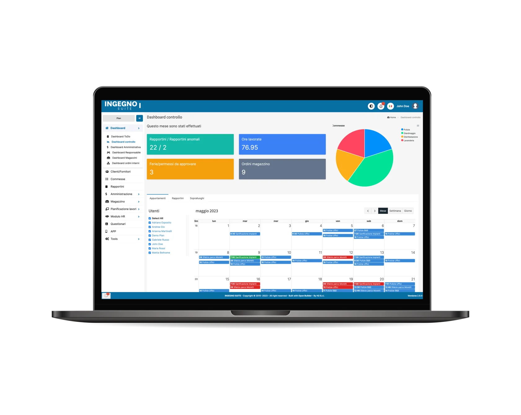 Screenshot INGEGNO Plan
